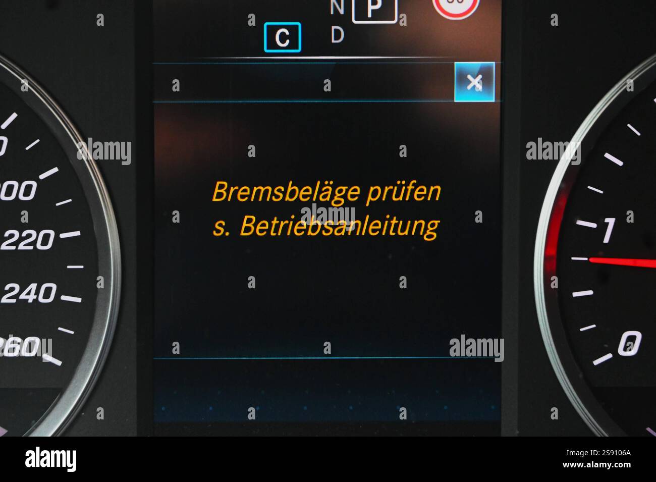 Mini Bremsbelge Warnung Zurcksetzen