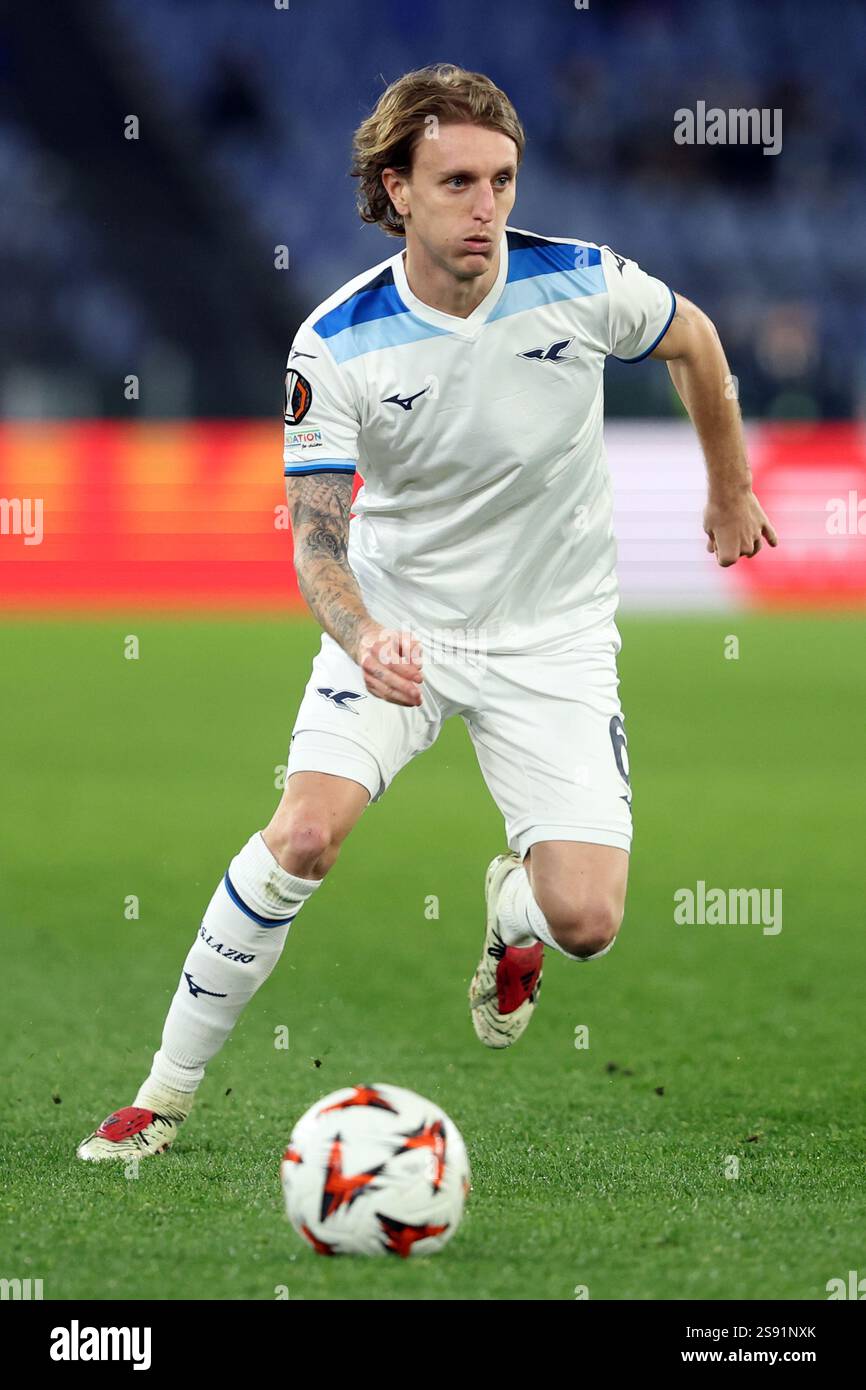 Nicolo Rovella of Lazio seen in action during the UEFA Europa League ...