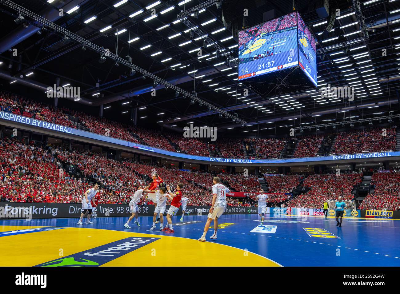 Herning, Denmark. 23rd, January 2025. The Jyske Bank Boxen arena seen