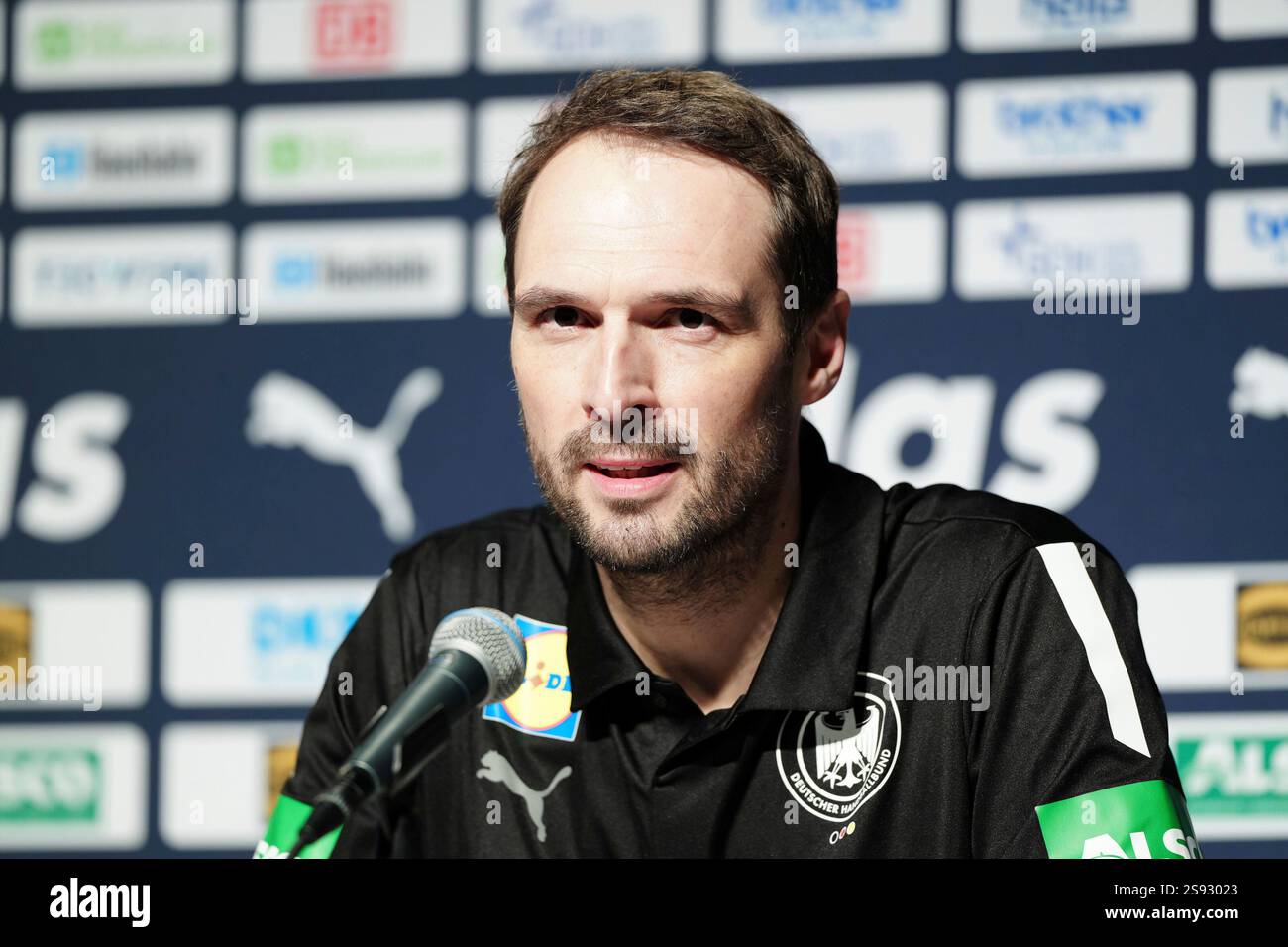 Benjamin Hatton Benjamin Chatton (Deutschland, Manager) DEN, Pressekonferenz ...