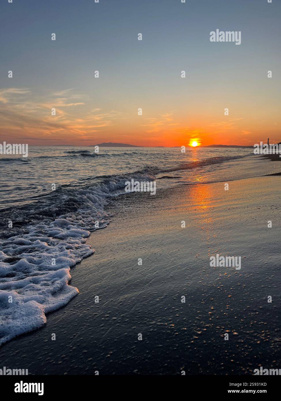 Beach in Italy - Smartphone Captured Stock Image
