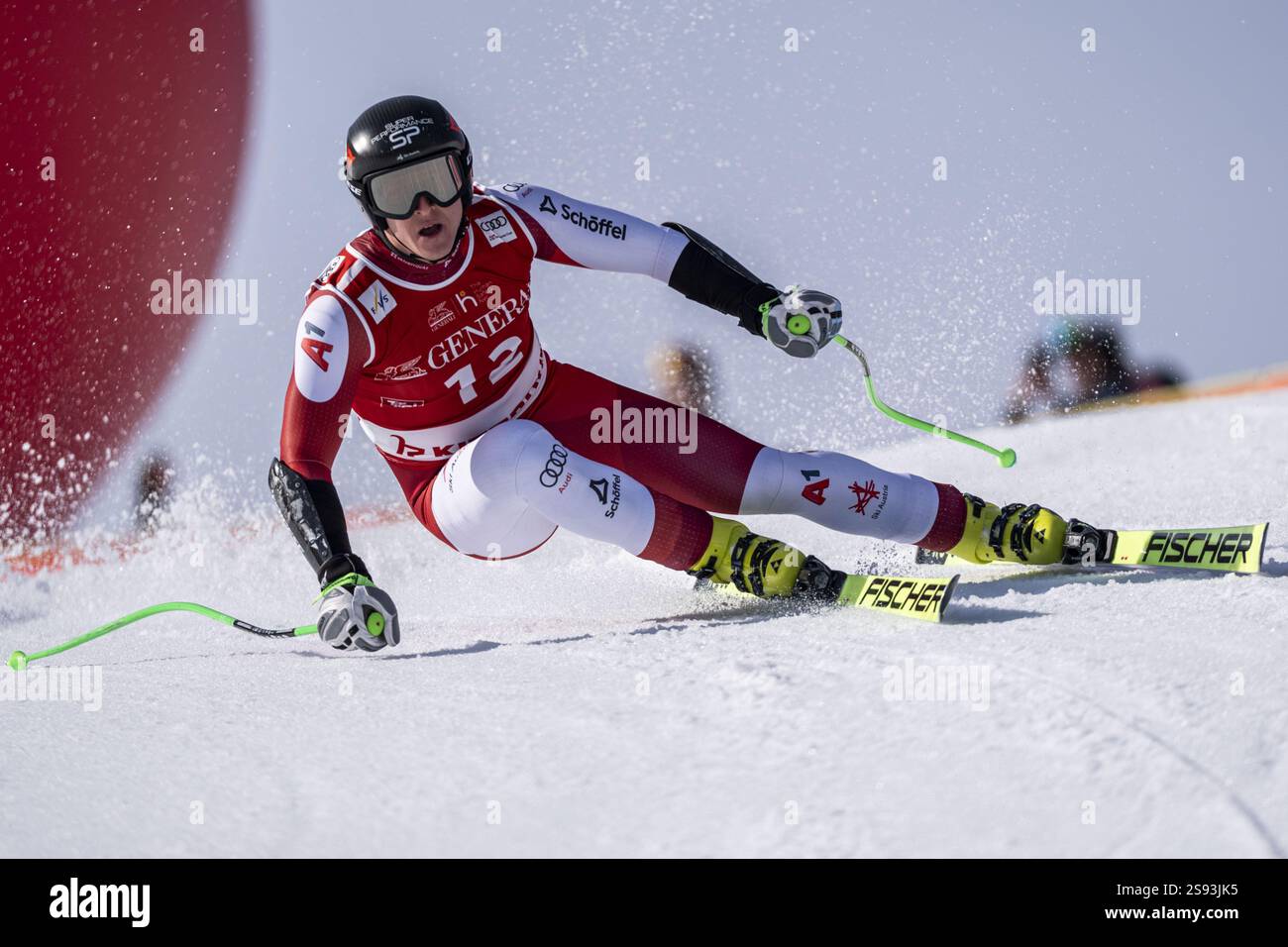 KITZBUEHEL, AUSTRIA JANUARY 24 Raphael Haaser of Austria during the