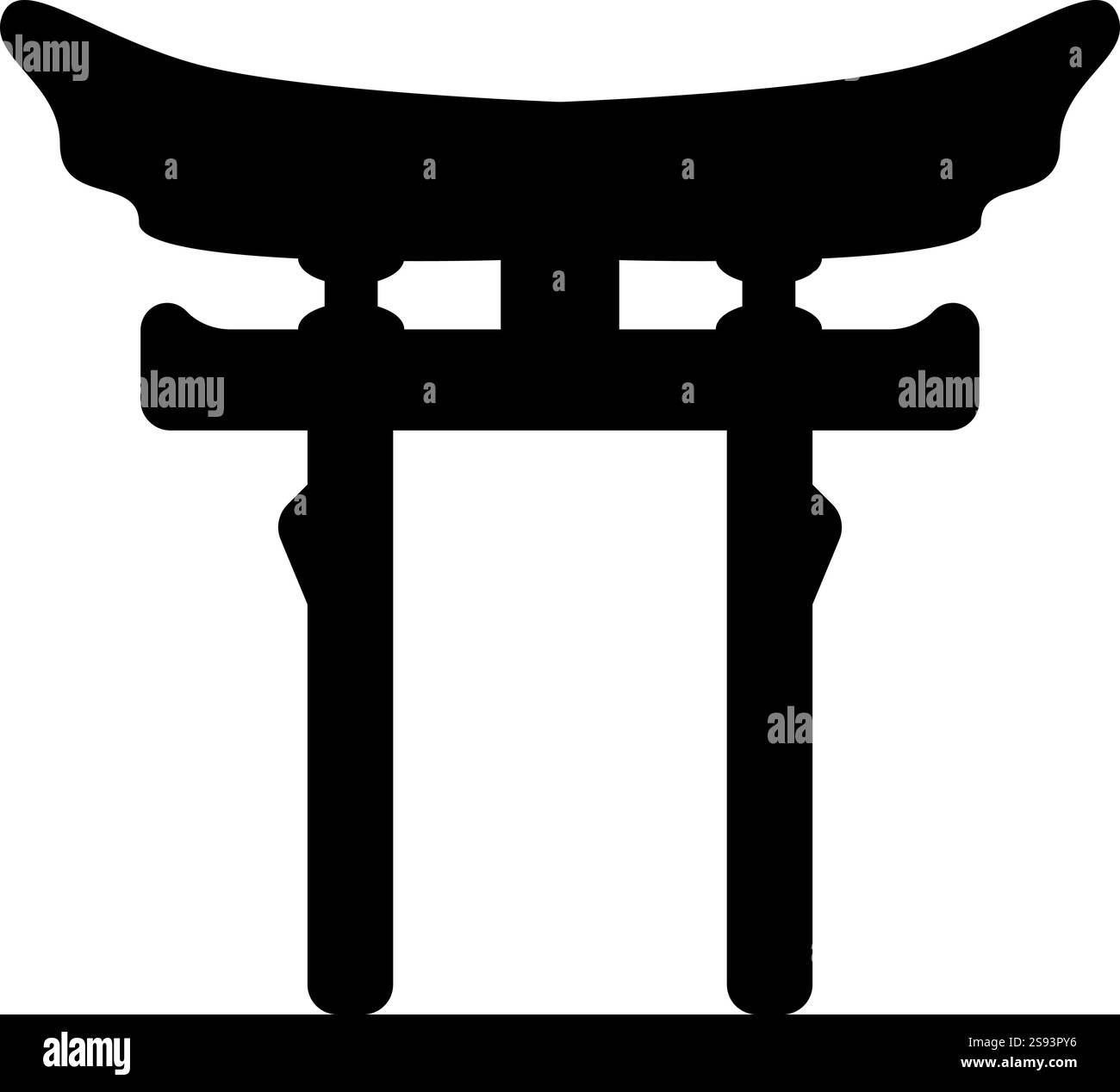 Torri gate symbol Shinto Japanese Arch Asian Toria travel concept icon ...