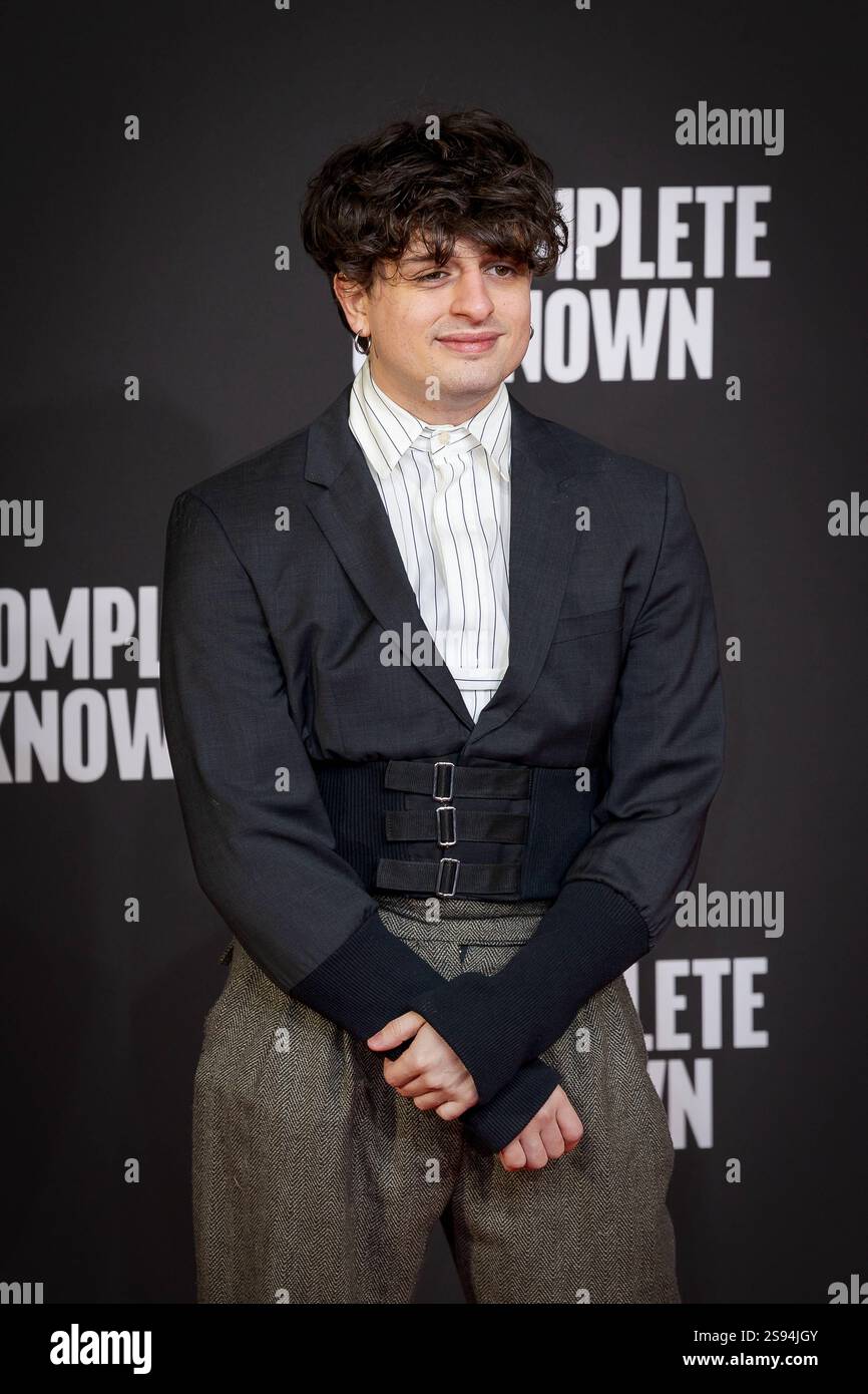 Italian premiere of the movie A Complete Unknown. Rome, Italy January