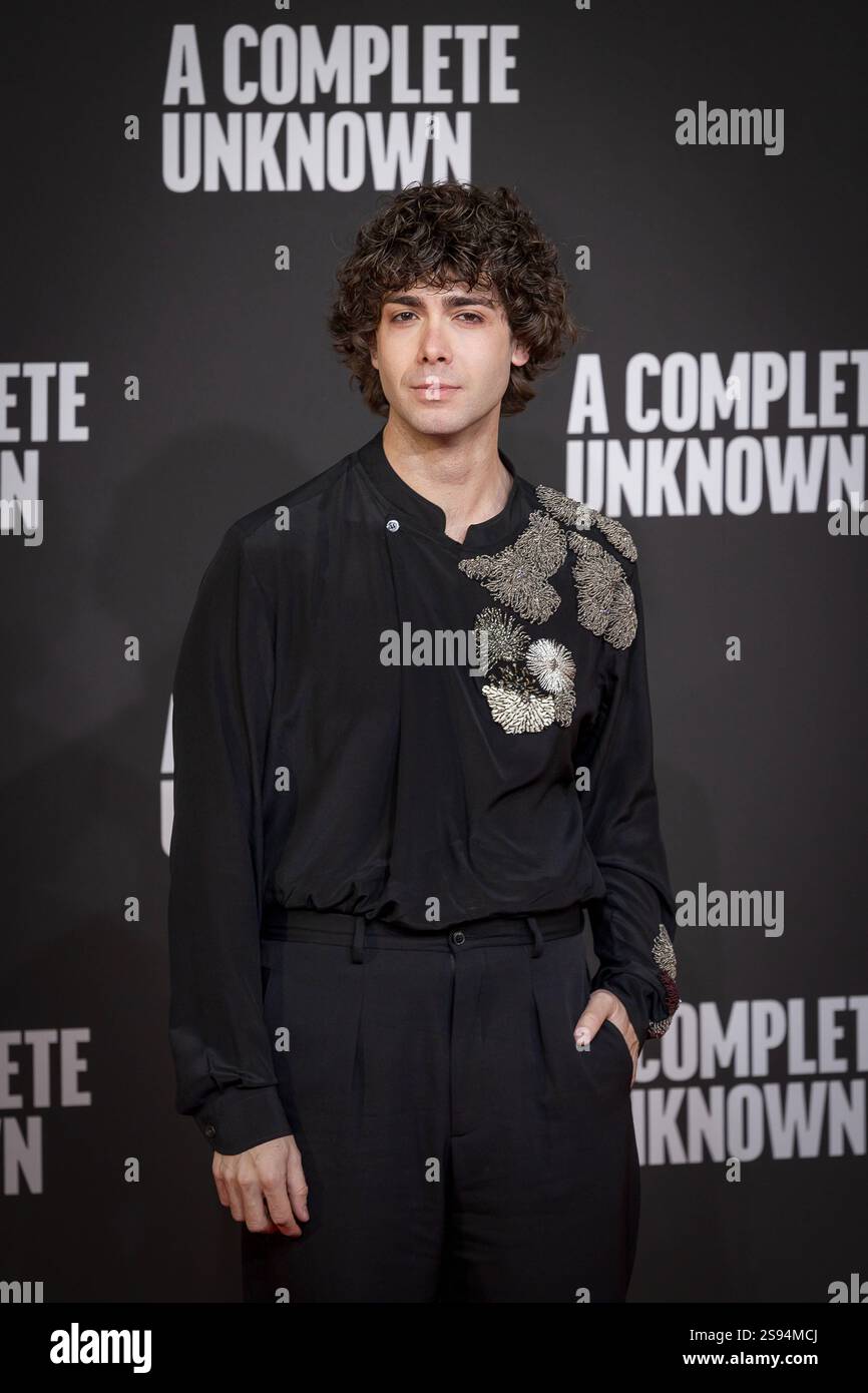 Italian premiere of the movie A Complete Unknown. Rome, Italy January
