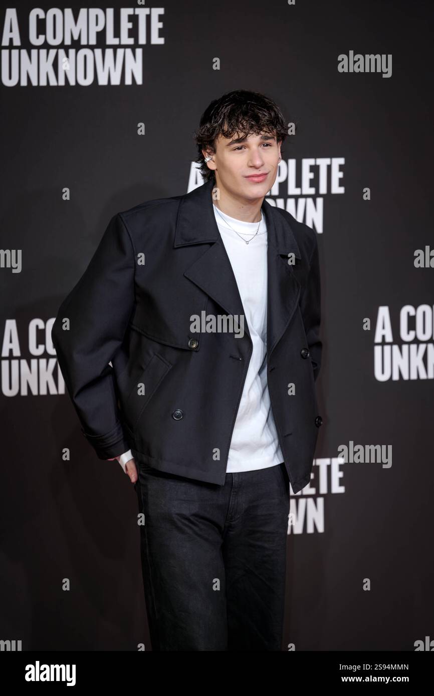 Italian premiere of the movie A Complete Unknown. Rome, Italy January