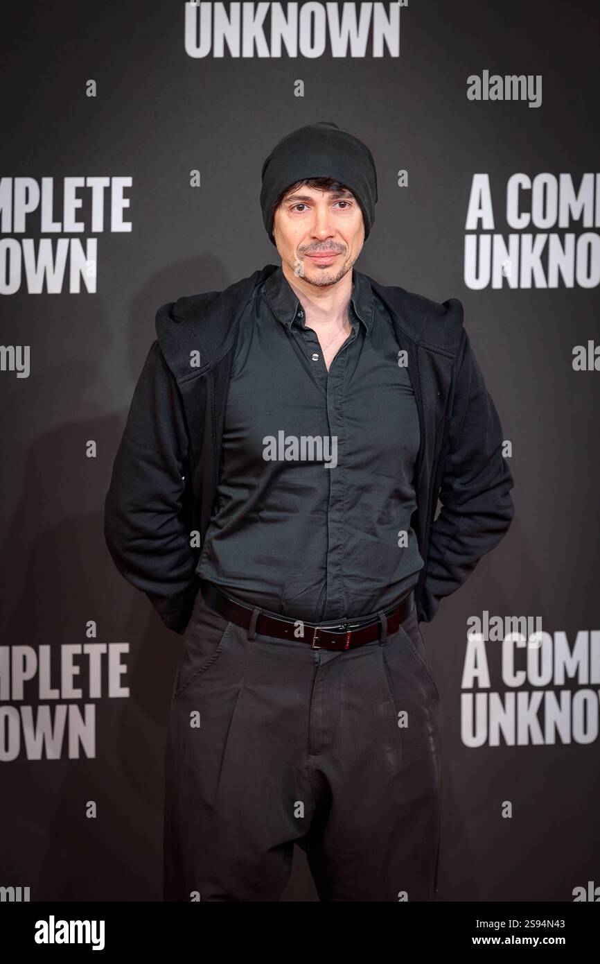 Italian premiere of the movie A Complete Unknown. Rome, Italy January