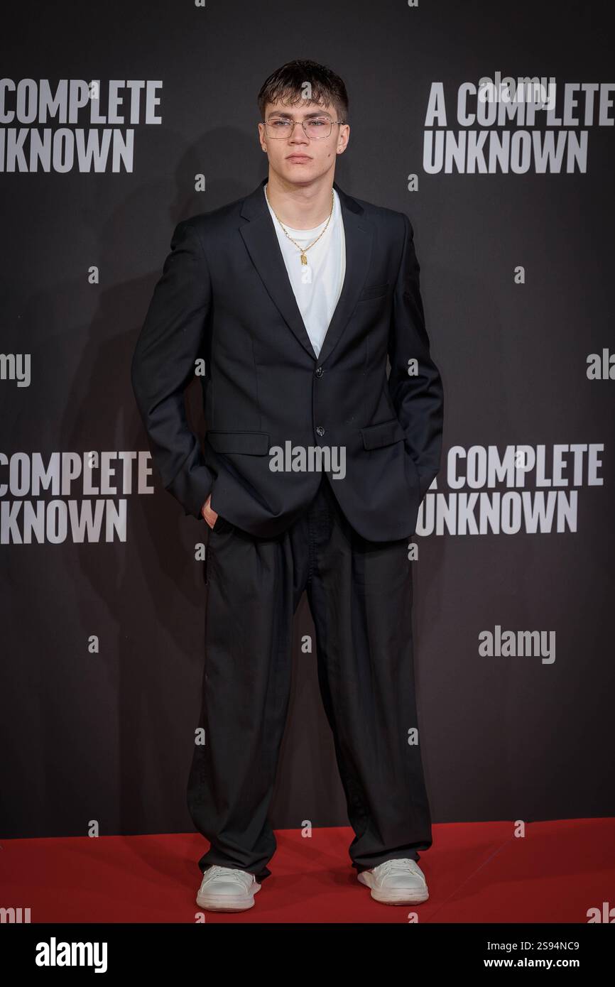 Italian premiere of the movie A Complete Unknown. Rome, Italy January