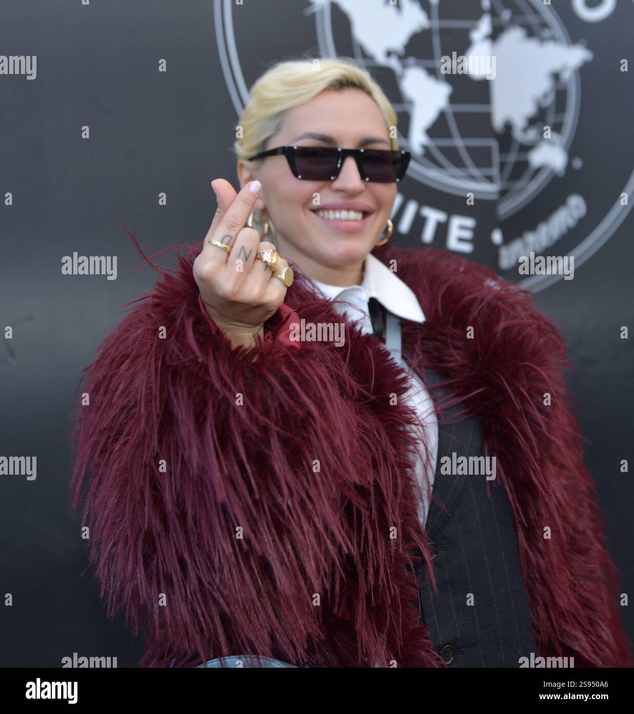 First day of rehearsals at the Ariston of the Sanremo Festival 2025