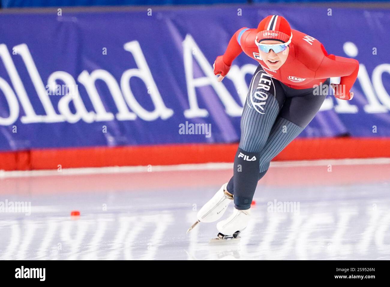 CALGARY, CANADA JANUARY 24 Aurora Grinden Lovas of Norway competing