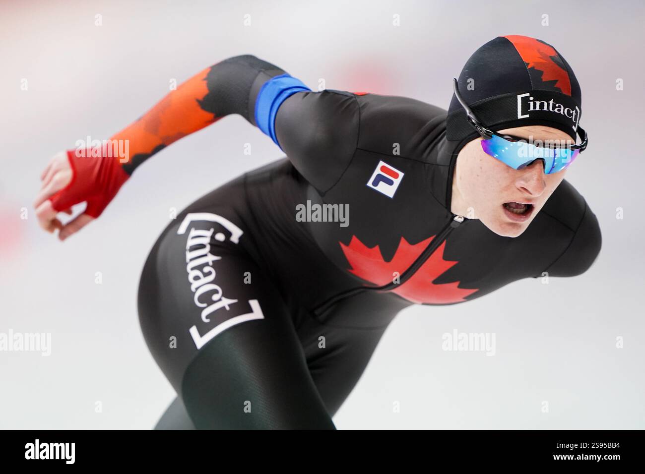 CALGARY, CANADA JANUARY 24 Laura Hall of Canada competing during the