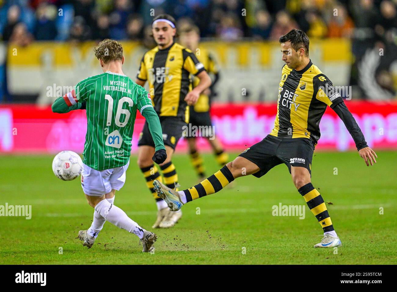 ARNHEM, 24-01-2025, GelreDome,  Dutch Keuken Kampioen Divisie football season 2024-2025. Player Vitesse Theodosis Macheras during the match Vitesse - FC Dordrecht. Stock Photo