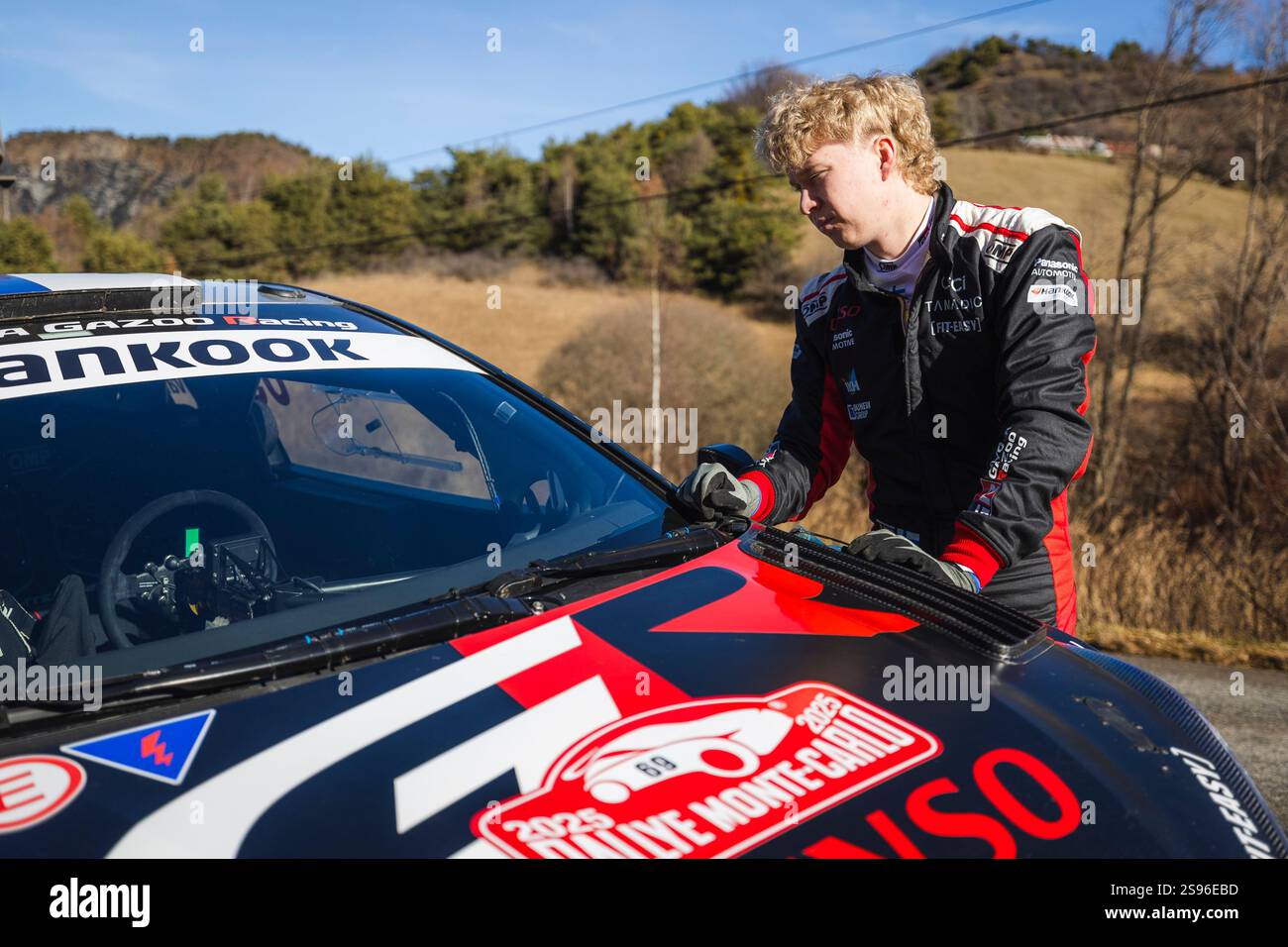 Photo Dédicacée Kalle Rovanperä – Rallye WRC Toyota Monte-Carlo 2024