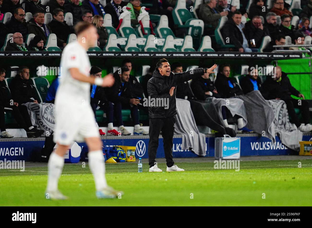 January 24 2025: Marcel Rapp (Holstein Kiel) /ag/ during a 1 ...