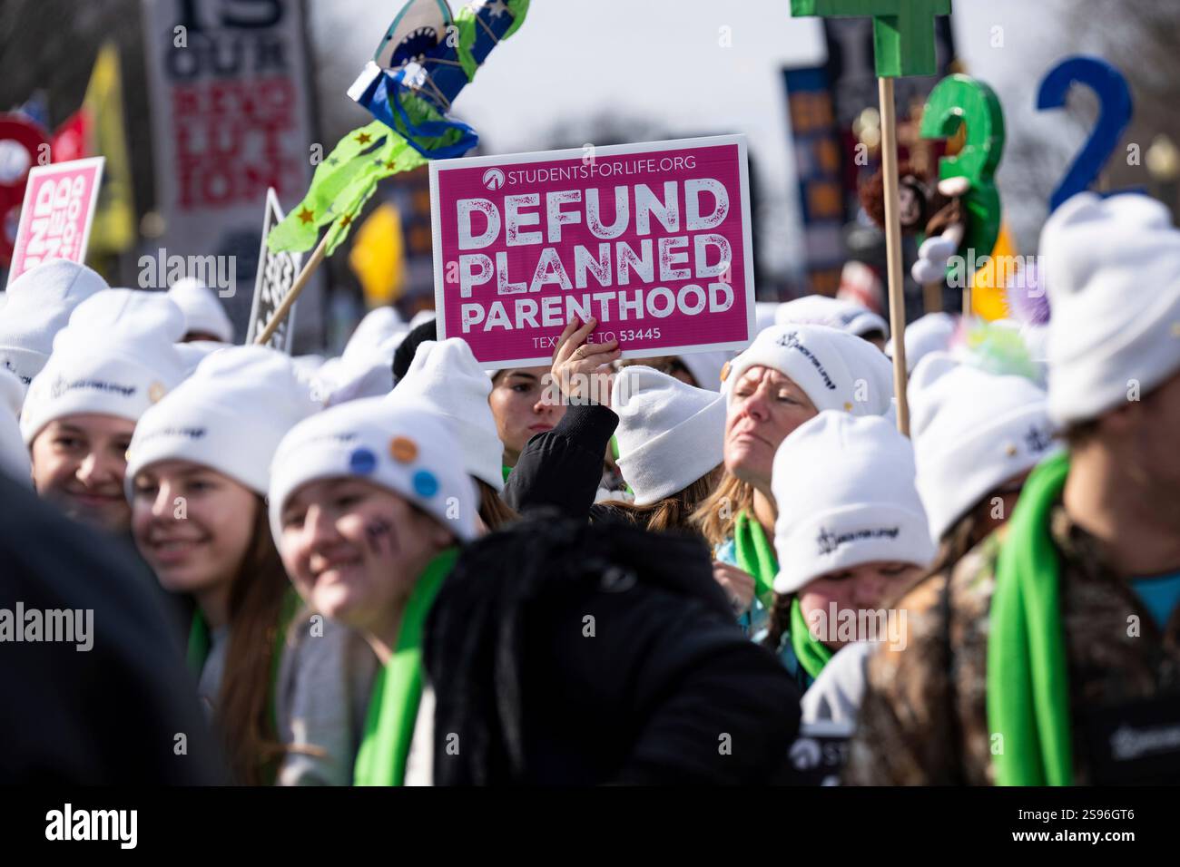 UNITED STATES JANUARY 24 The March for Life proceeds down Constitution Avenue after their