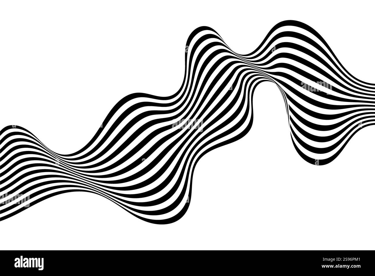 Abstract black and white wave pattern Stock Photo - Alamy