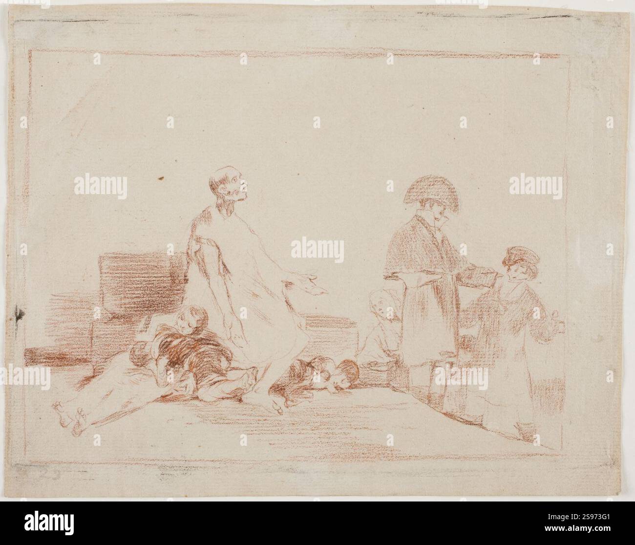 Goya - Si son de otro linage Stock Photo - Alamy