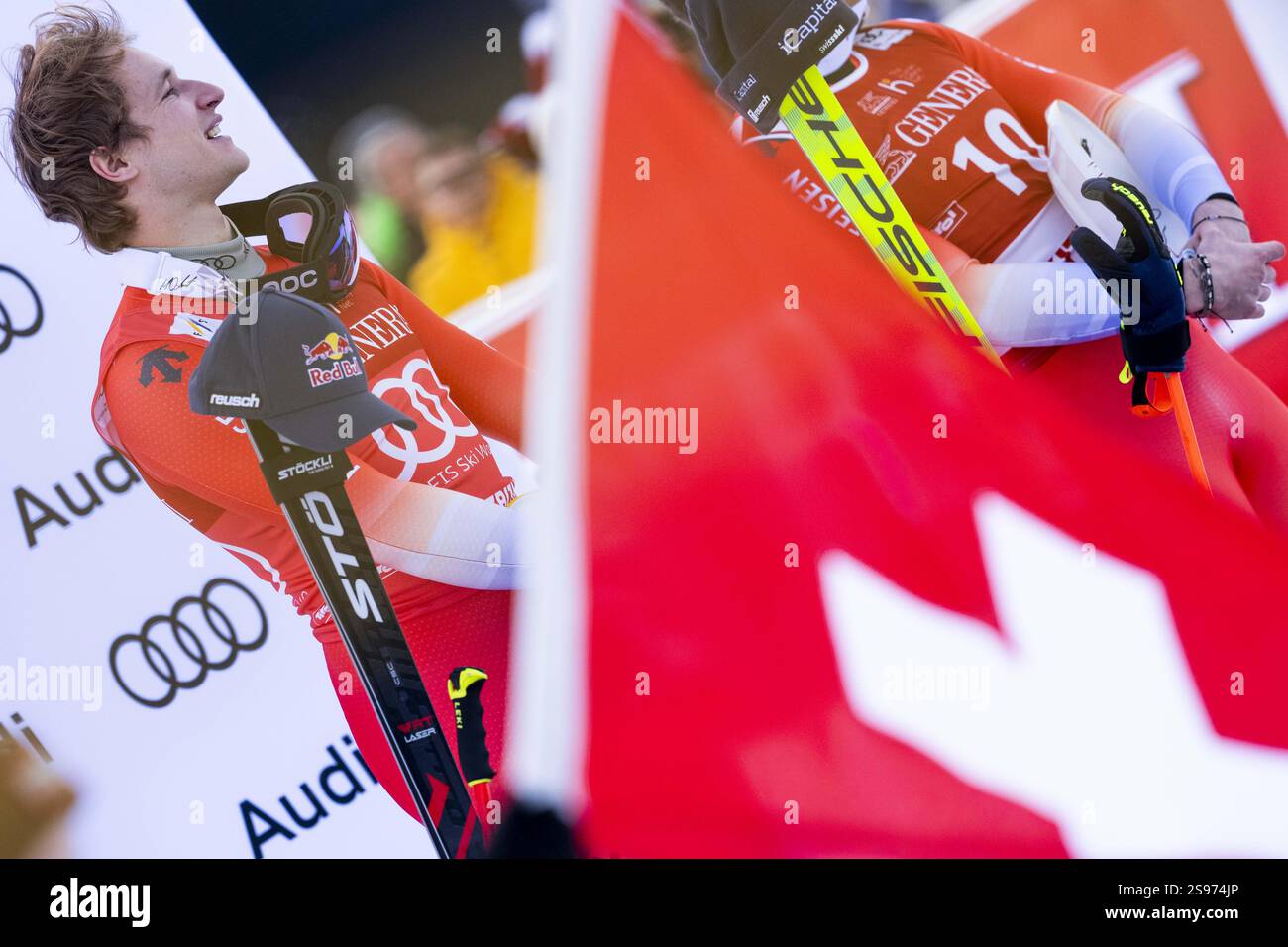 KITZBUEHEL, AUSTRIA JANUARY 24 Marco Odermatt of Switzerland during
