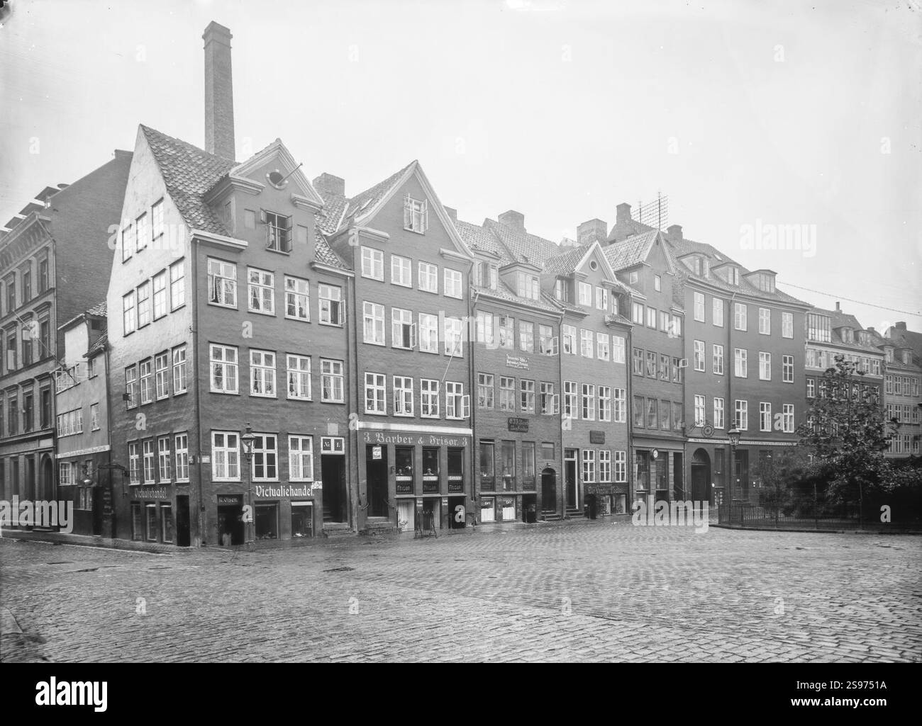 Gråbrødre torv 1-9 by Johannes Hauerslev. Stock Photo