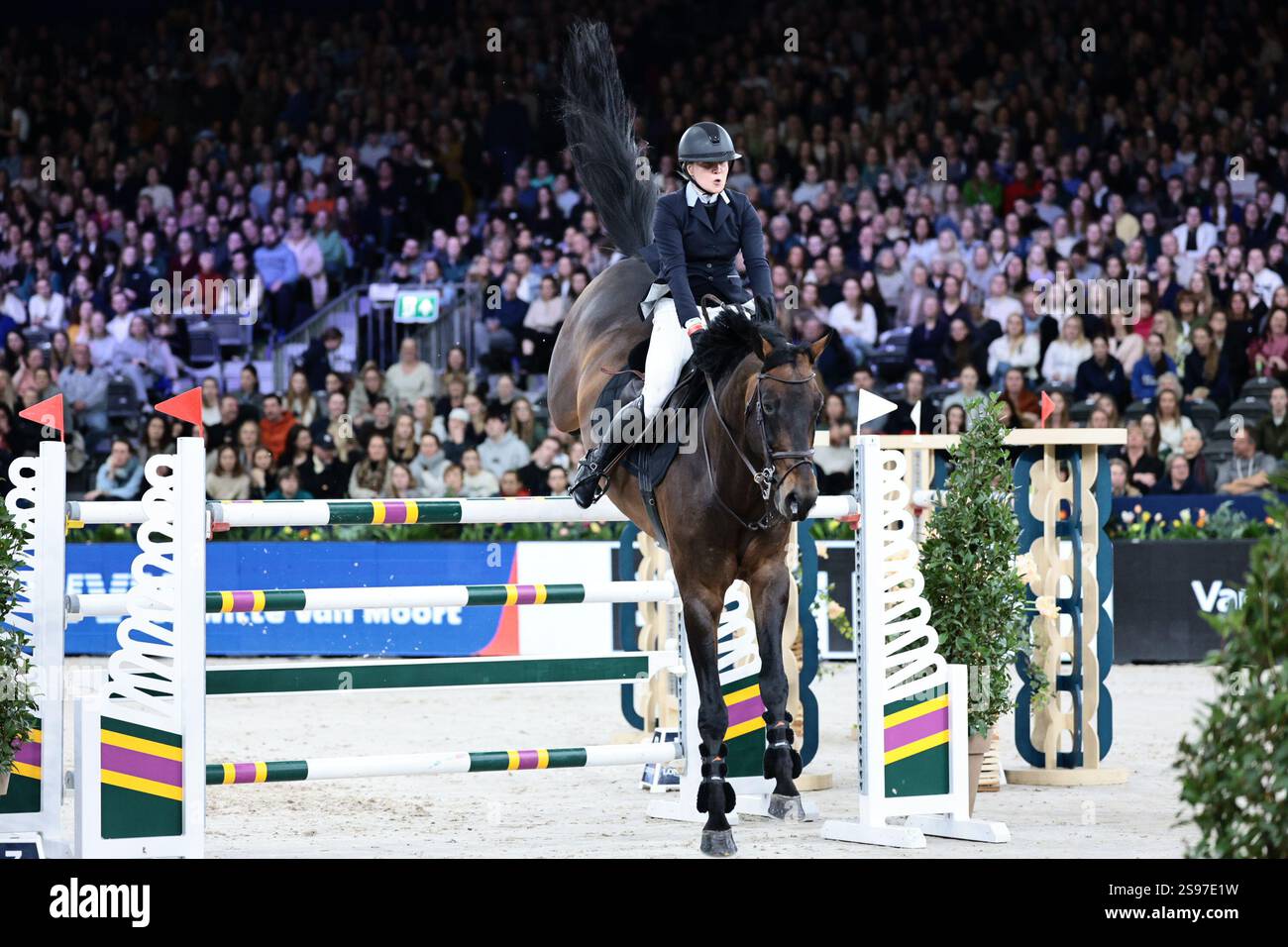 Valeria Sokolova of Kyrgyzstan with Jackpot TN during the De Telegraaf