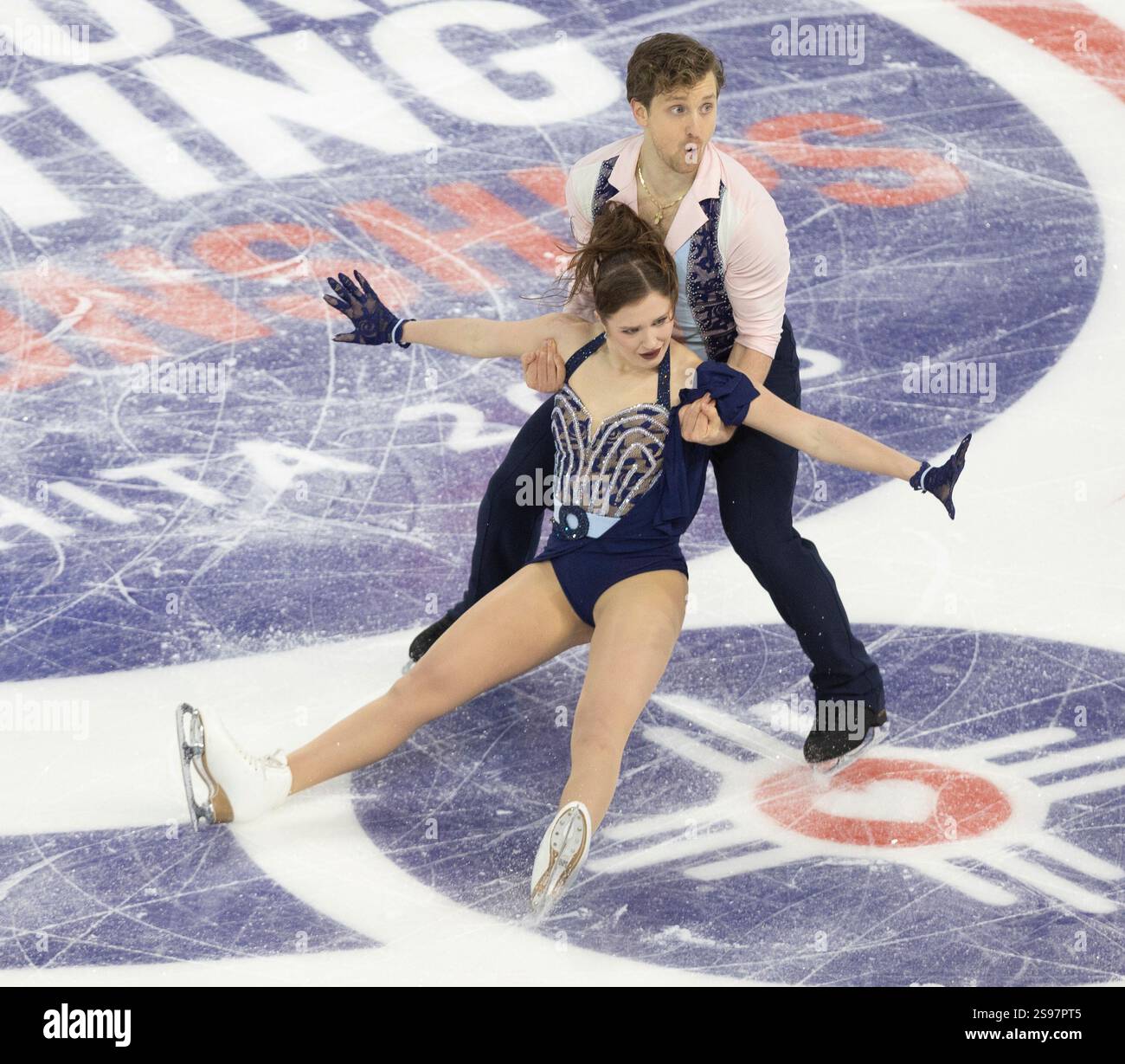 Christina Carreira, front, and Anthony Ponomarenko, back, perform