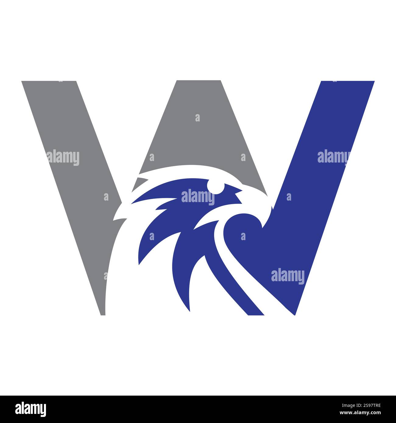 Initial Letter W Eagle Logo. Eagle Head Logo Concept For Business ...