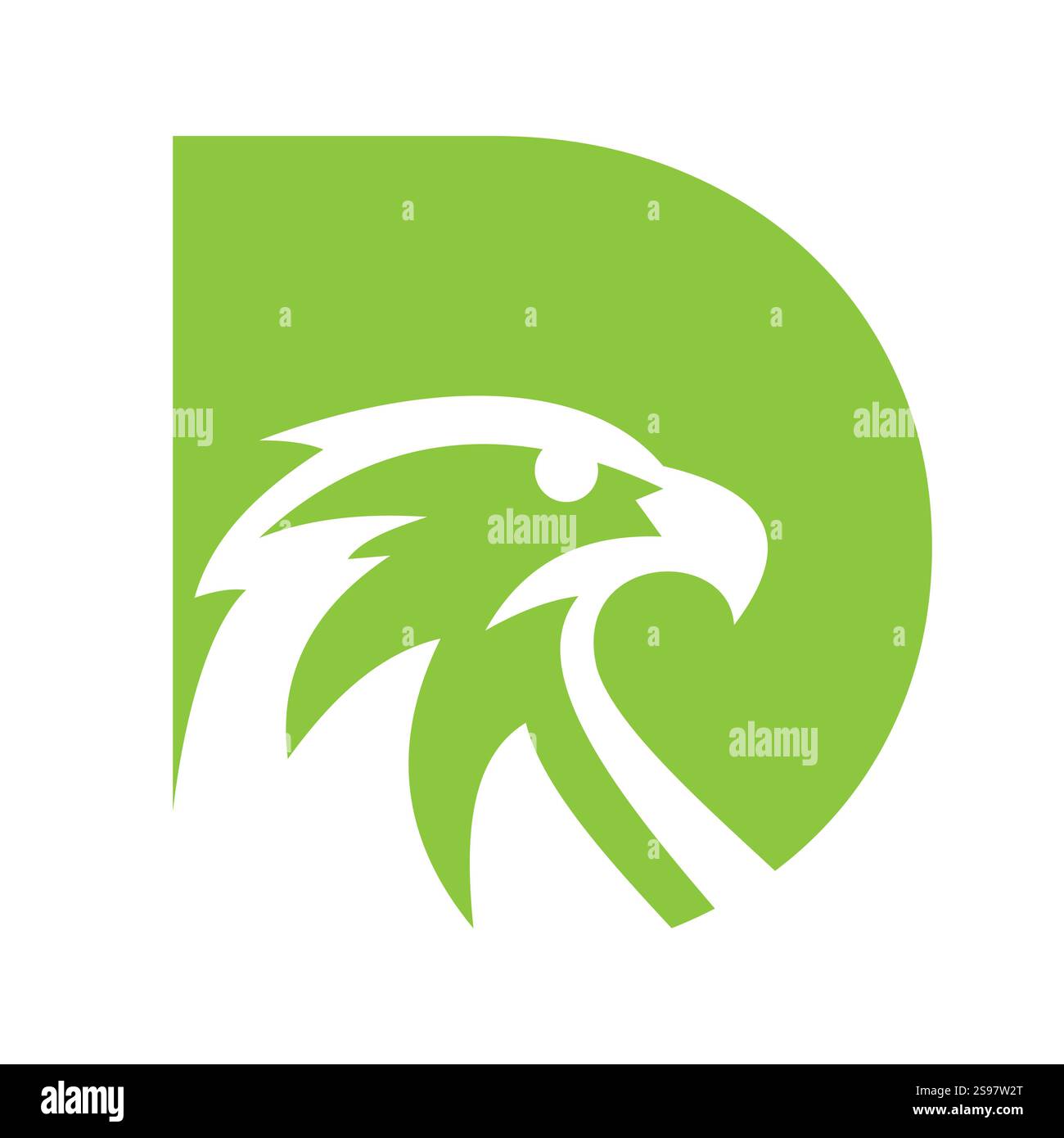Initial Letter D Eagle Logo. Eagle Head Logo Concept For Business ...