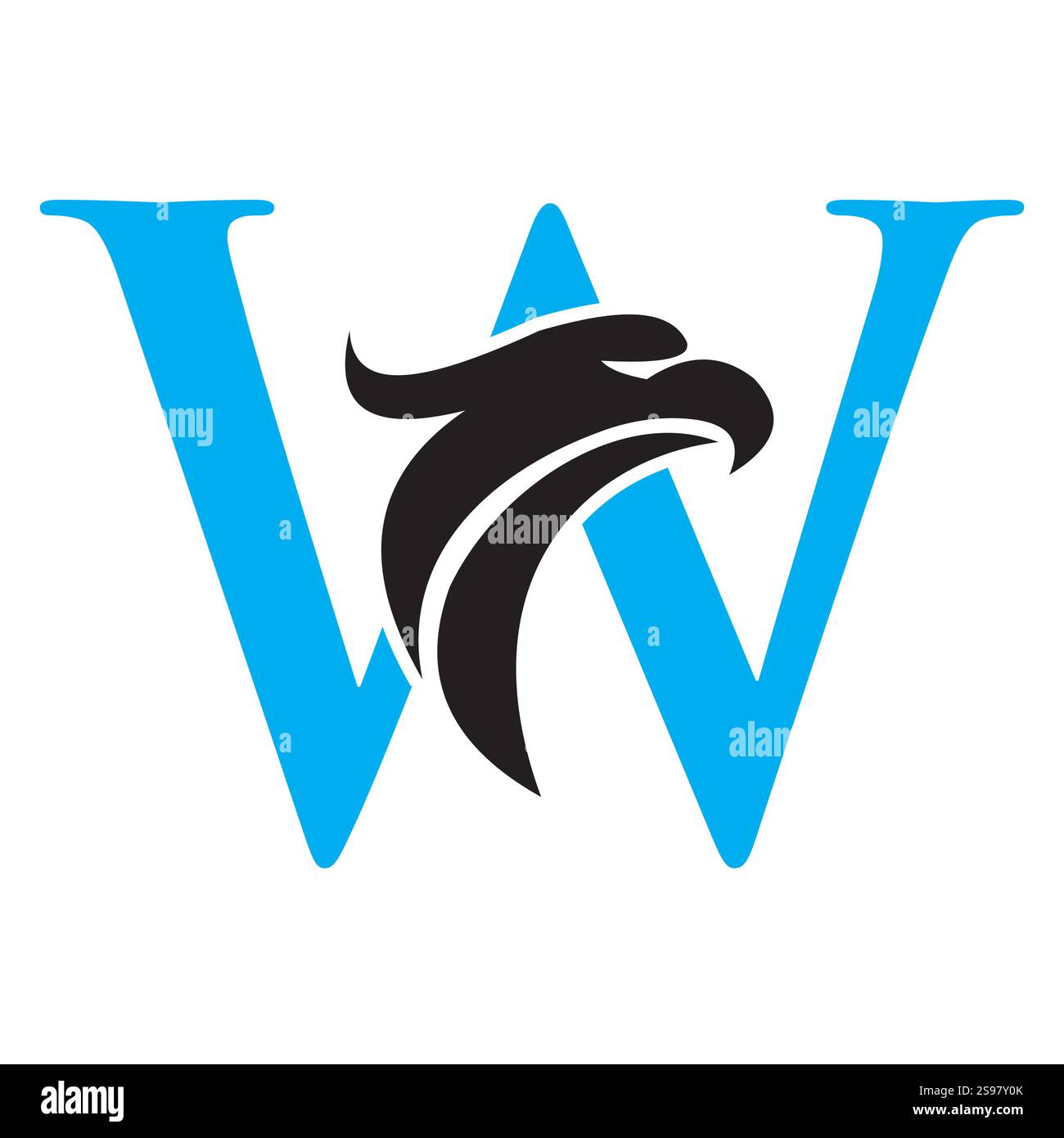 Initial Letter W Eagle Logo. Eagle Head Logo Concept For Business ...