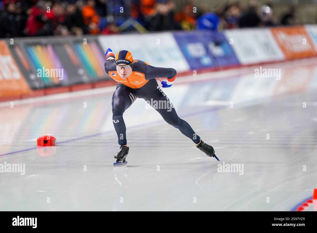 CALGARY, CANADA JANUARY 24 Joep Wennemars of Netherlands competing