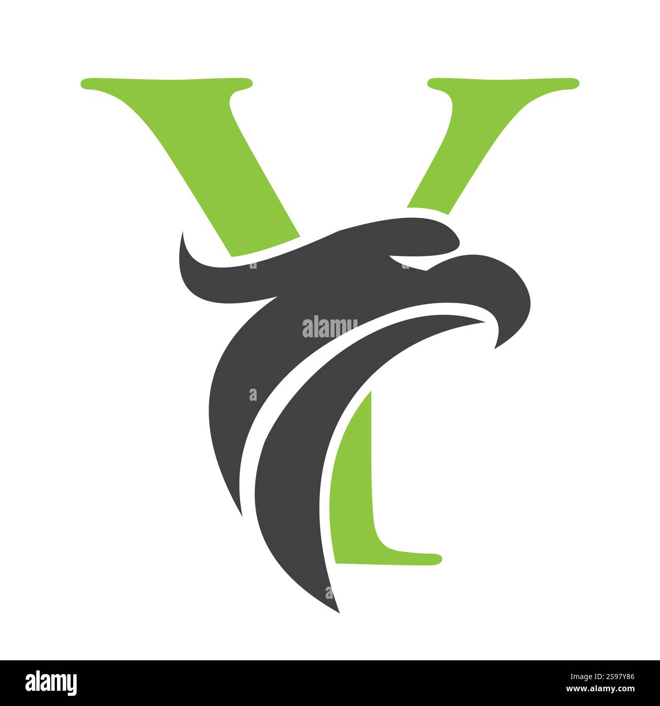 Initial Letter Y Eagle Logo. Eagle Head Logo Concept For Business ...