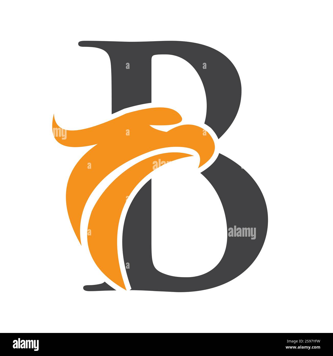 Initial Letter B Eagle Logo. Eagle Head Logo Concept For Business ...