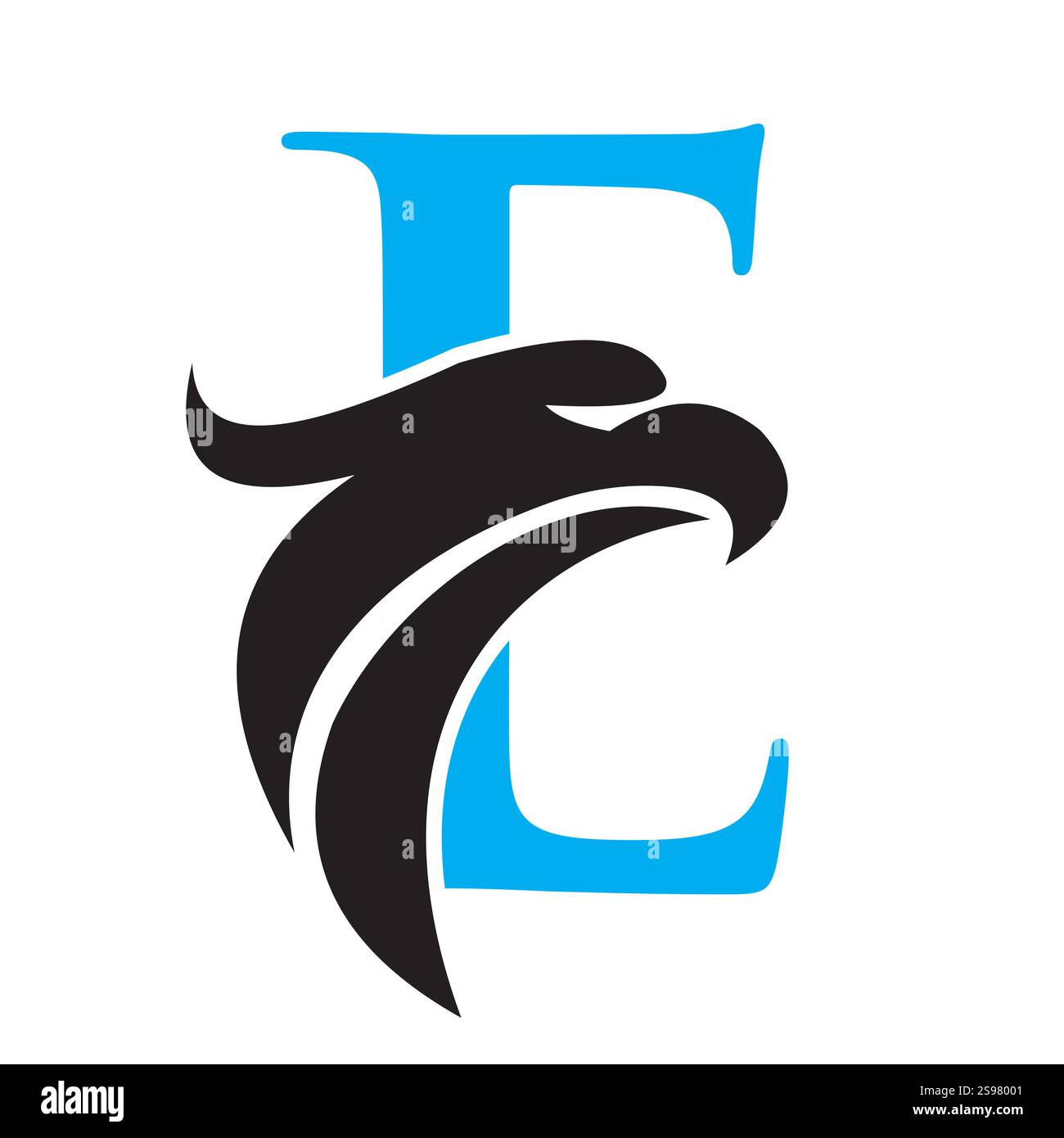 Initial Letter E Eagle Logo. Eagle Head Logo Concept For Business ...