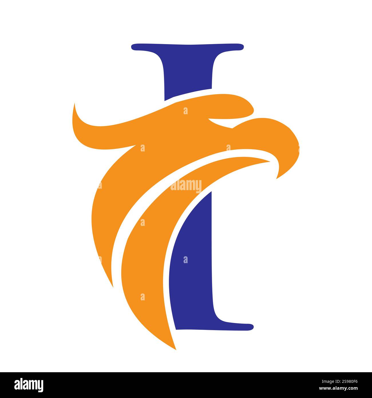 Initial Letter I Eagle Logo. Eagle Head Logo Concept For Business ...