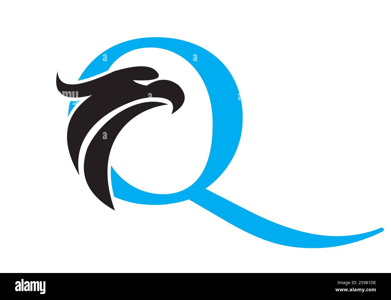 Initial Letter Q Eagle Logo. Eagle Head Logo Concept For Business ...