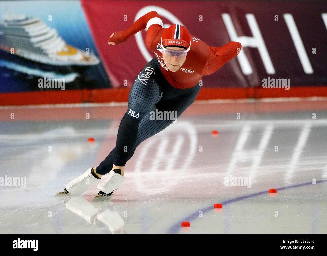 Norway's Peder Kongshaug races in the men's 1500metre event at the ISU