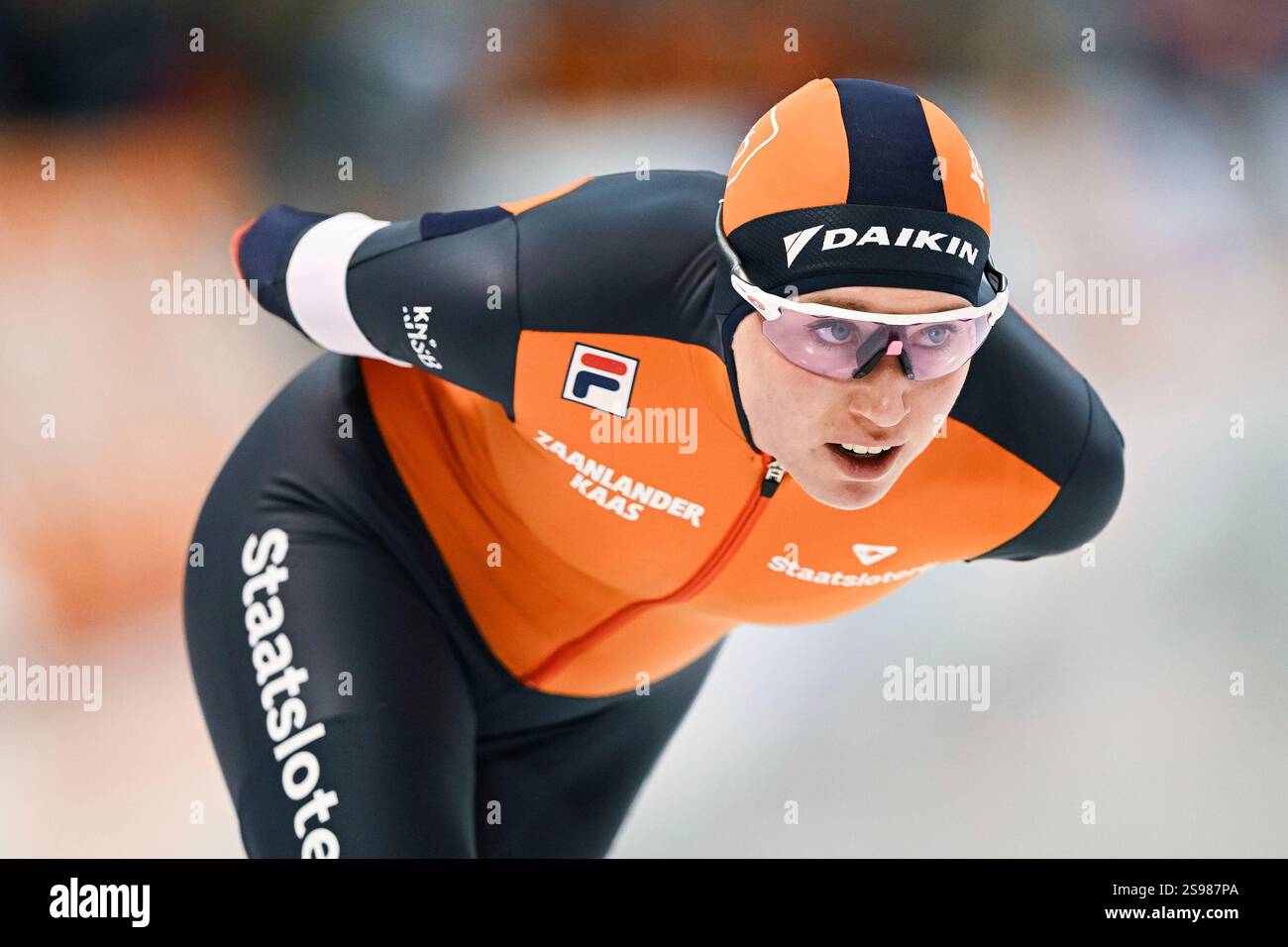 CALGARY, AB, CANADA JANUARY 24 Merel Conijn (NED) races during the