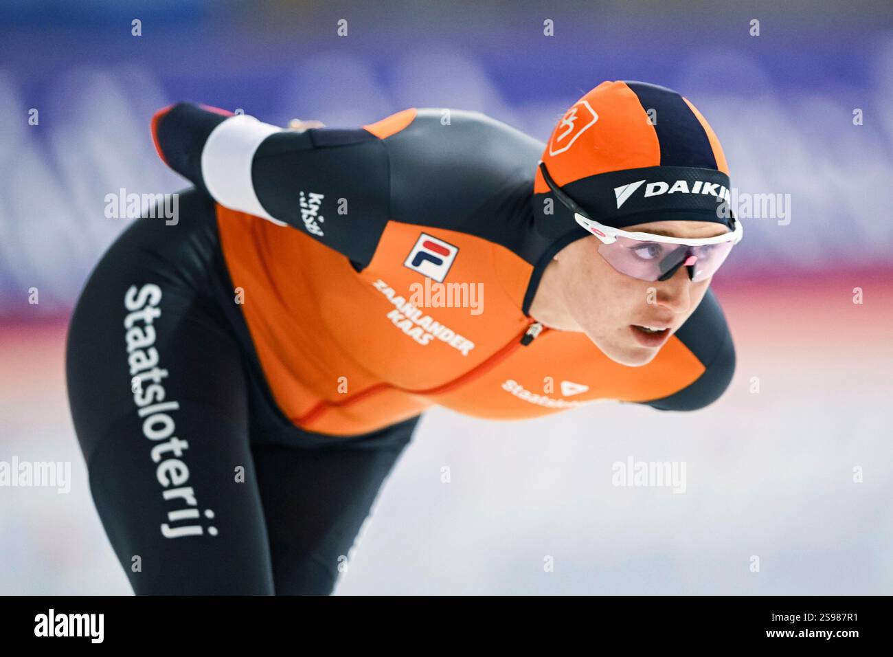 CALGARY, AB, CANADA JANUARY 24 Merel Conijn (NED) races during the