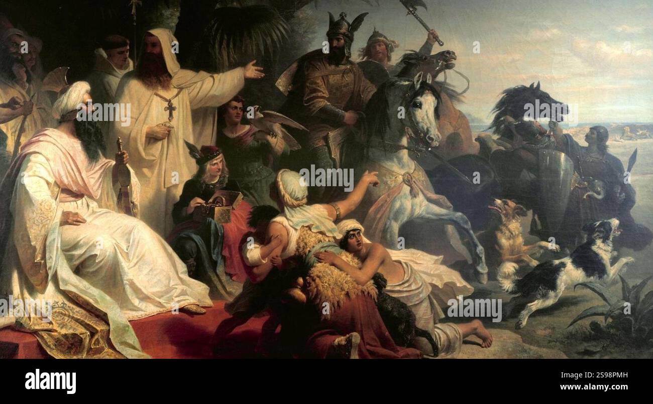 Harun al-Rashid receives envoys from Charlemagne Stock Photo - Alamy