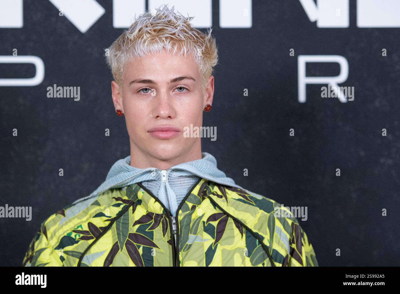 Matteo Sinet attending the Kenzo Menswear Fall-Winter 2025/2026 show as