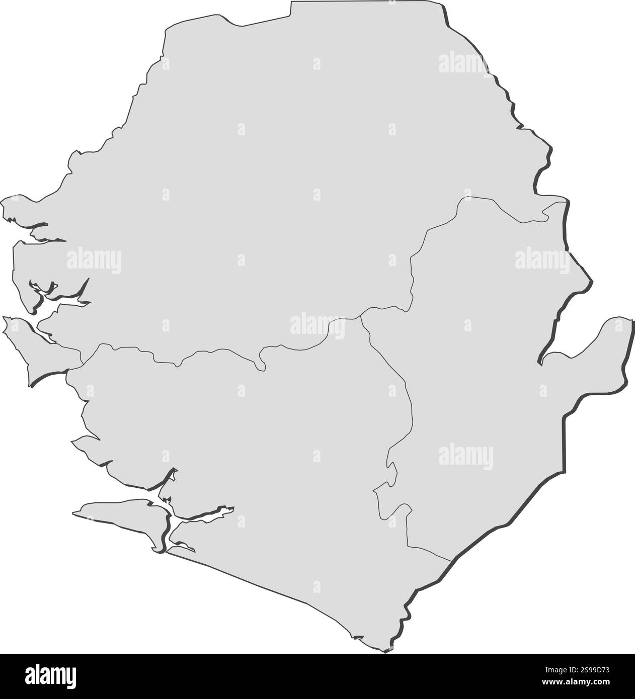 Map sierra leone colorful hi-res stock photography and images - Alamy