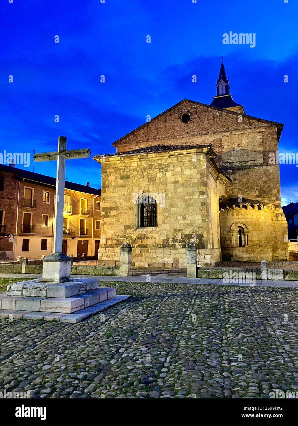 Crucero, Cross, Chapel, Plaza del Mercado, Plaza del Grano, León, Castille y León, Spain - Smartphone Captured Stock Image