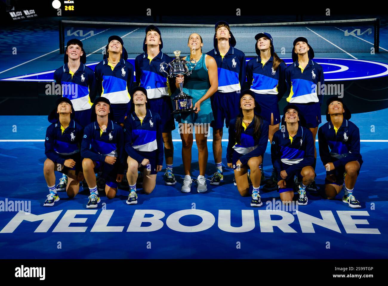 Melbourne, Australia, 25 Jan 2025. Madison Keys (USA) during the 2025