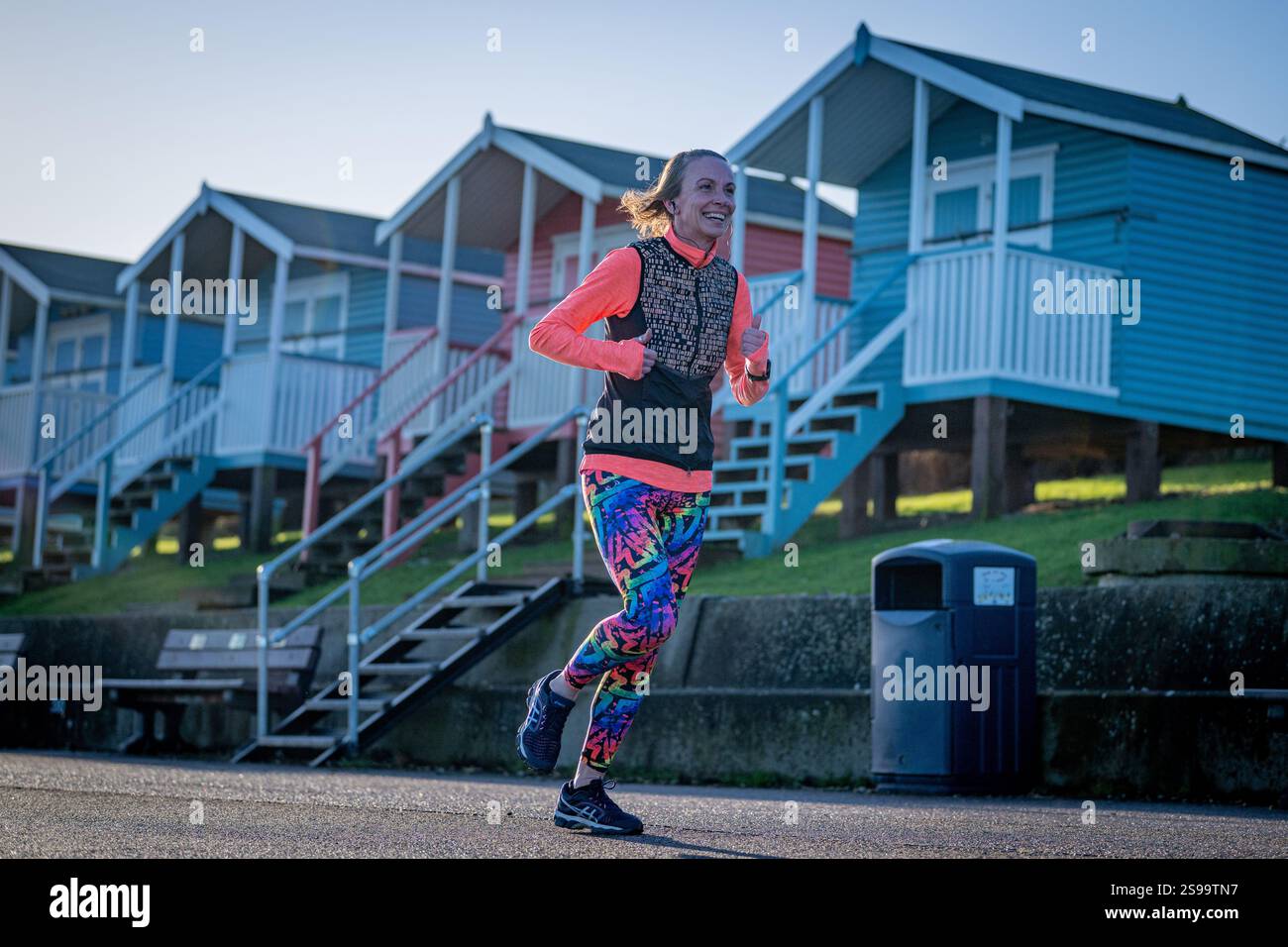 Parkrun UK at Minster Leas, Isle of Sheppey, 25 Jan 2025 Stock Photo