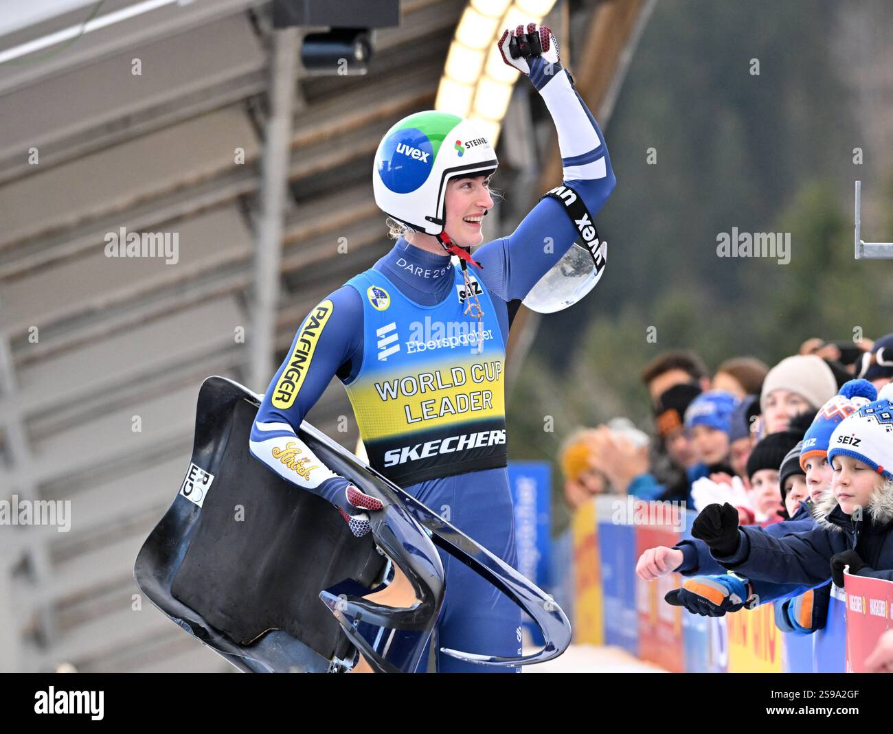 25 January 2025, Thuringia, Oberhof Luge, World Cup, singleseater