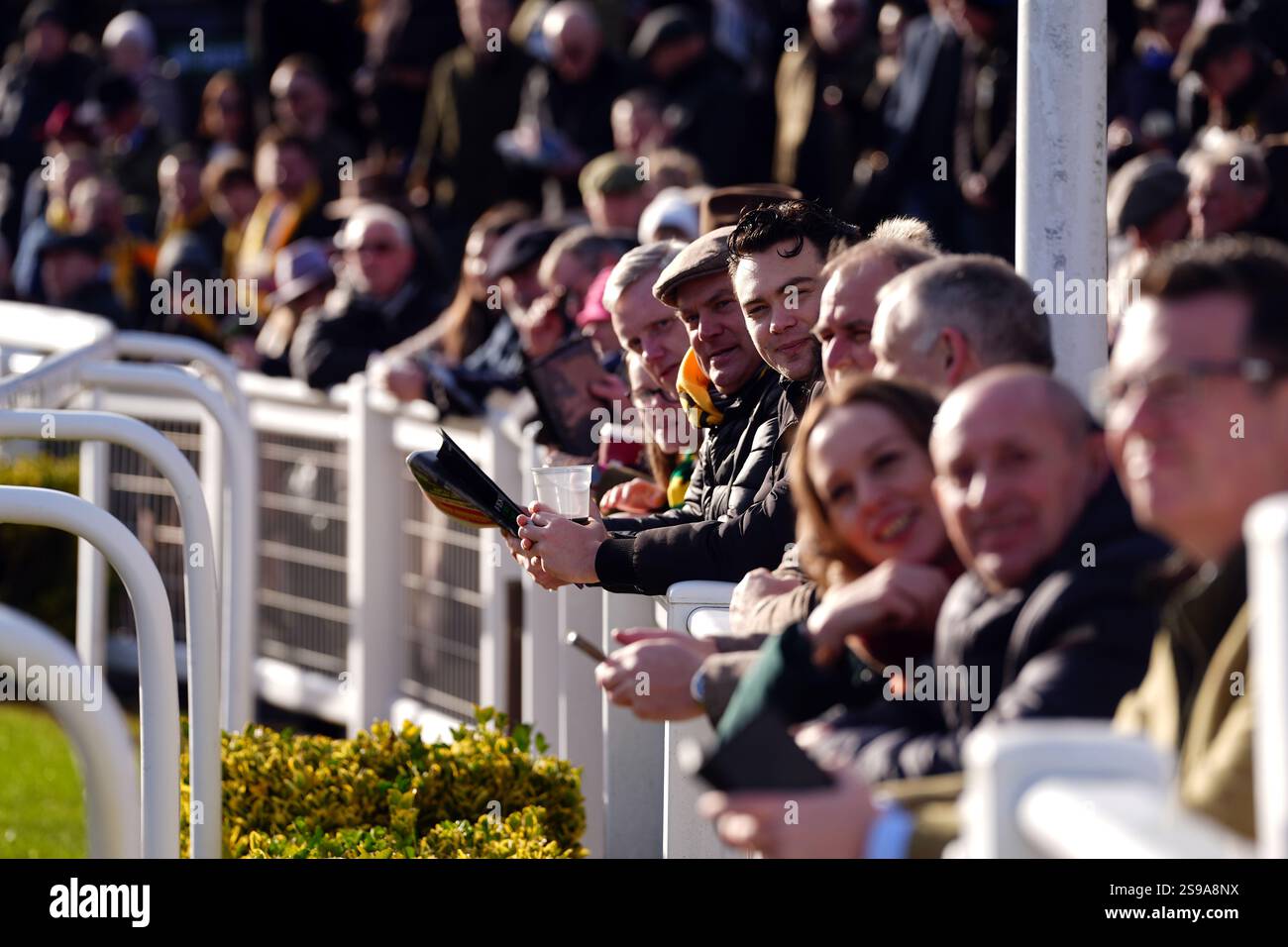 Racegoers during Festival Trials Day at Cheltenham Racecourse. Picture