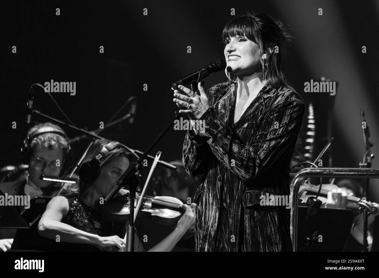 Rozalén performs in concert SONAREM 24 at Teatro Real on January 24, 2025 in Madrid, Spain. Stock Photo