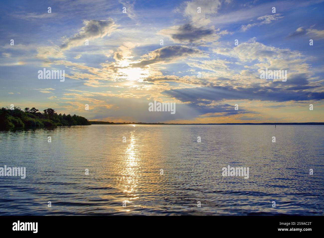 Beautiful orange glow over hi res stock photography and images Alamy
