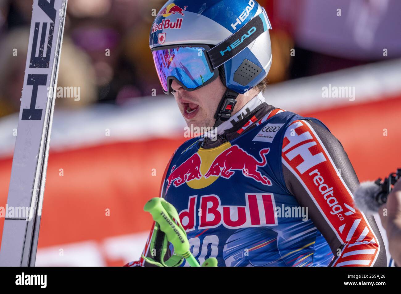 KITZBUEHEL, AUSTRIA JANUARY 25 James Crawford of Canada during the