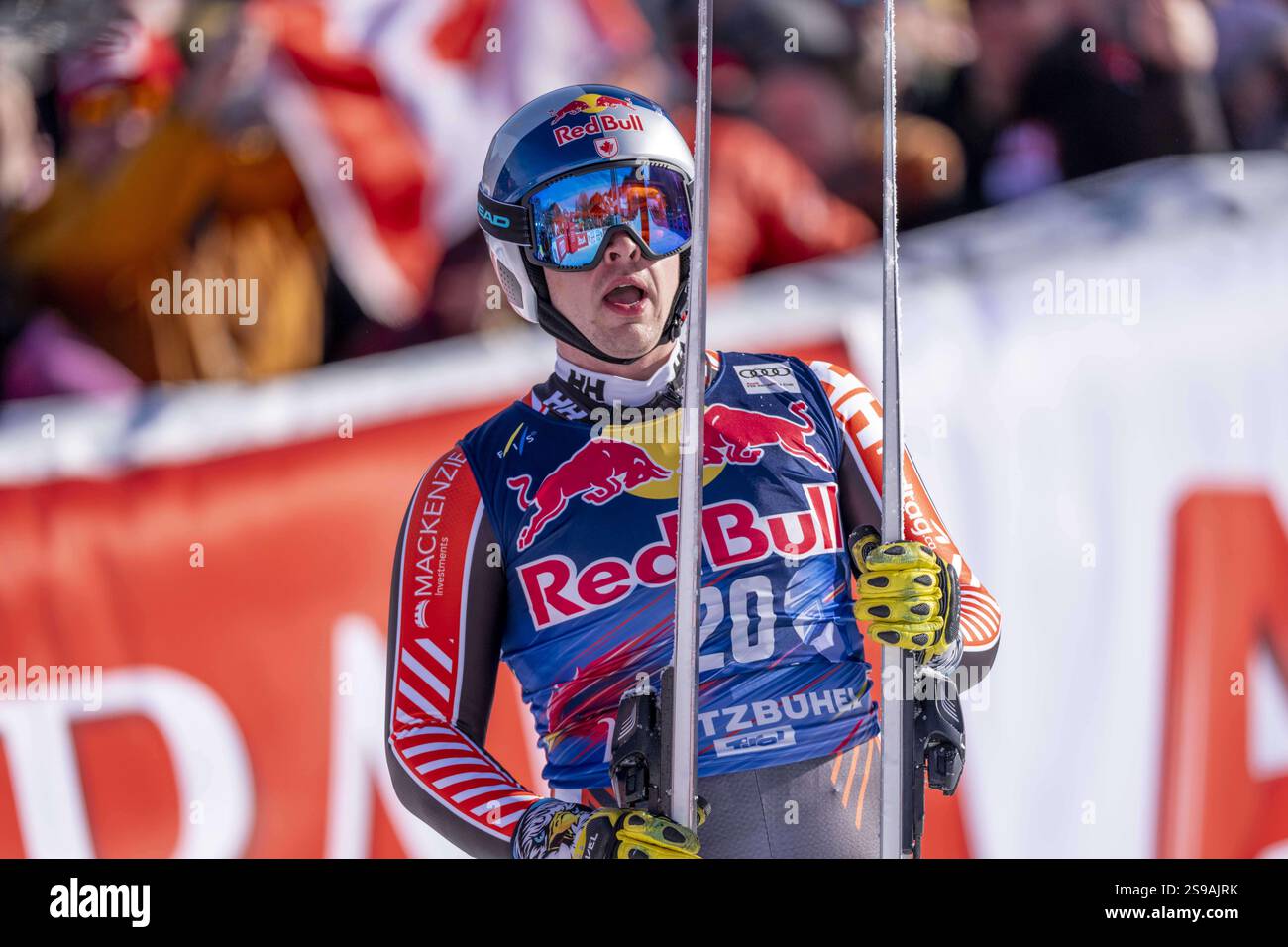 KITZBUEHEL, AUSTRIA JANUARY 25 James Crawford of Canada during the