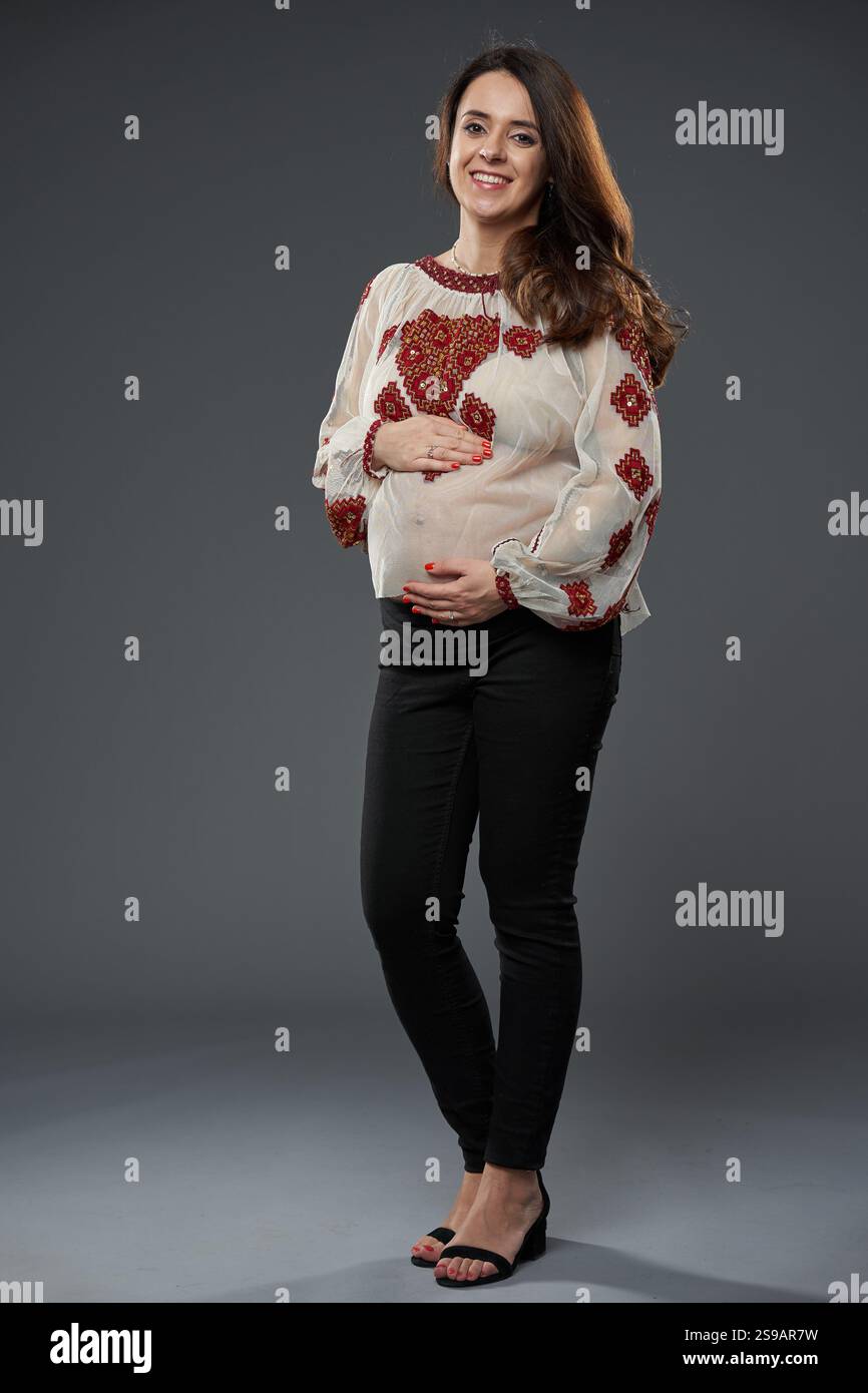Red blouse long hi-res stock photography and images - Page 5 - Alamy, image size:866x1390